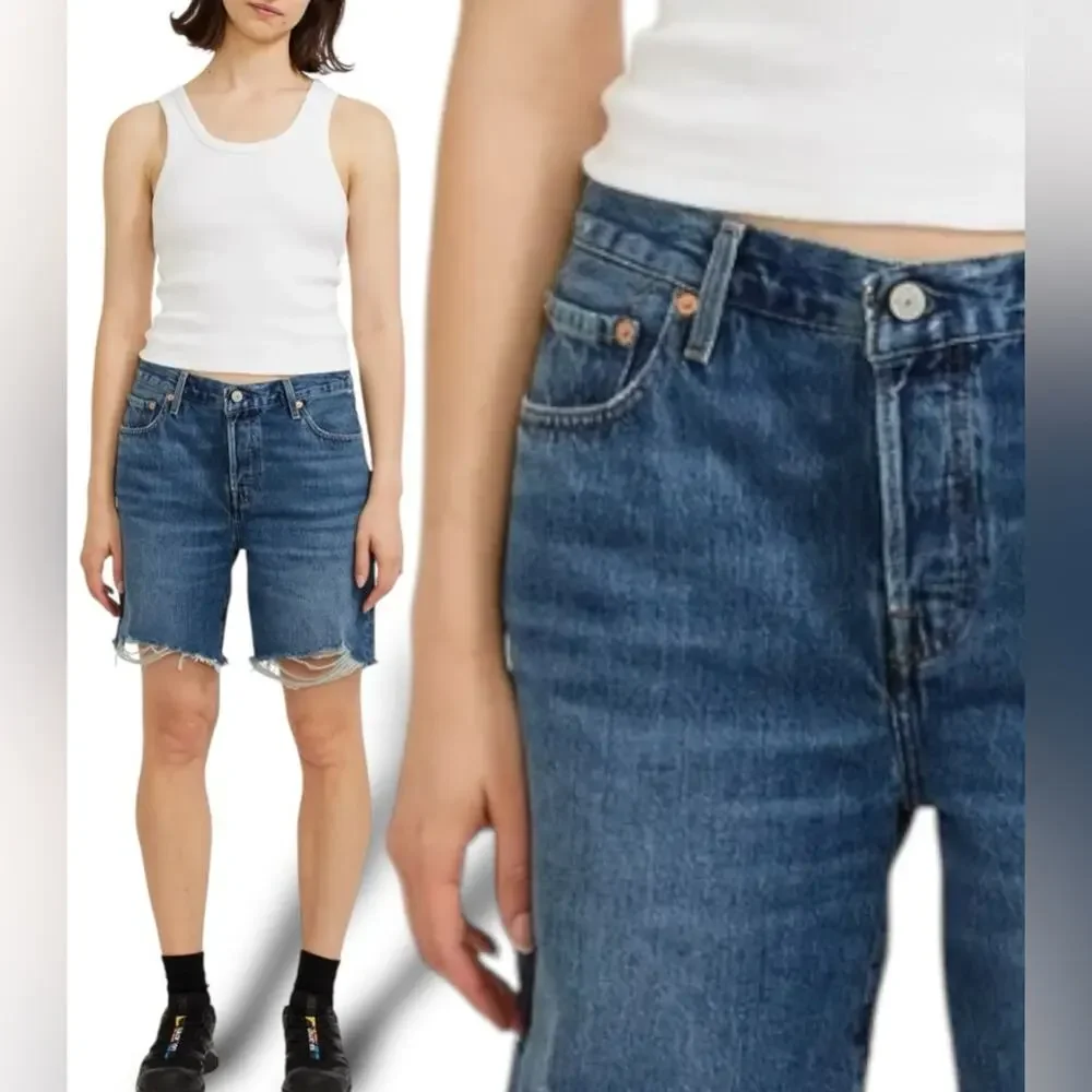 33 x 32 Levis 501 Denim Shorts. Womens Levi 501 Bermuda Shorts